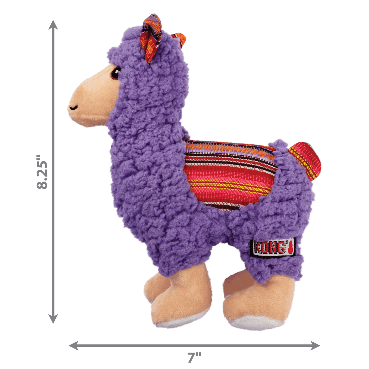KONG Llama Sherps, Llama-shaped plush dog toy - KONG