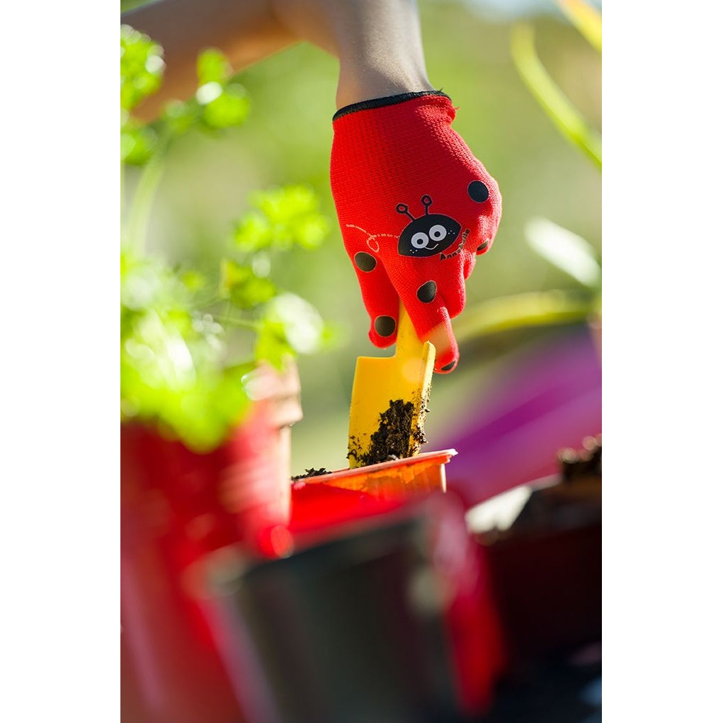 Rostaing - Red Children's Gardening Glove, ANABEL the Ladybug