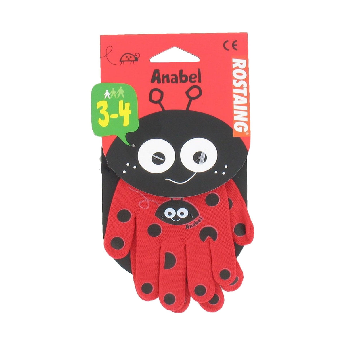 Rostaing - Red Children's Gardening Glove, ANABEL the Ladybug