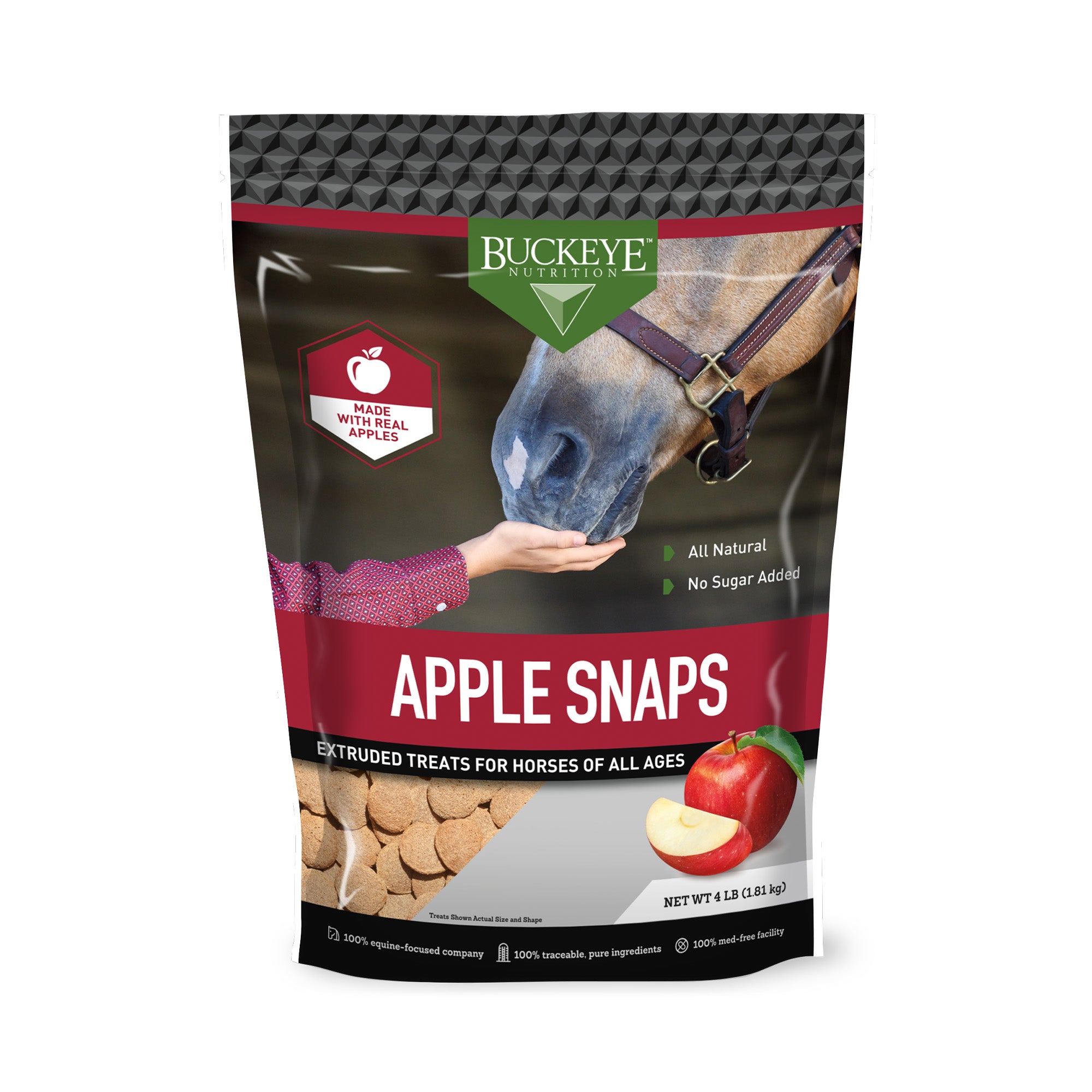 Buckeye Nutrition -  All Natural No Sugar Added Apple Snap Horse Treats