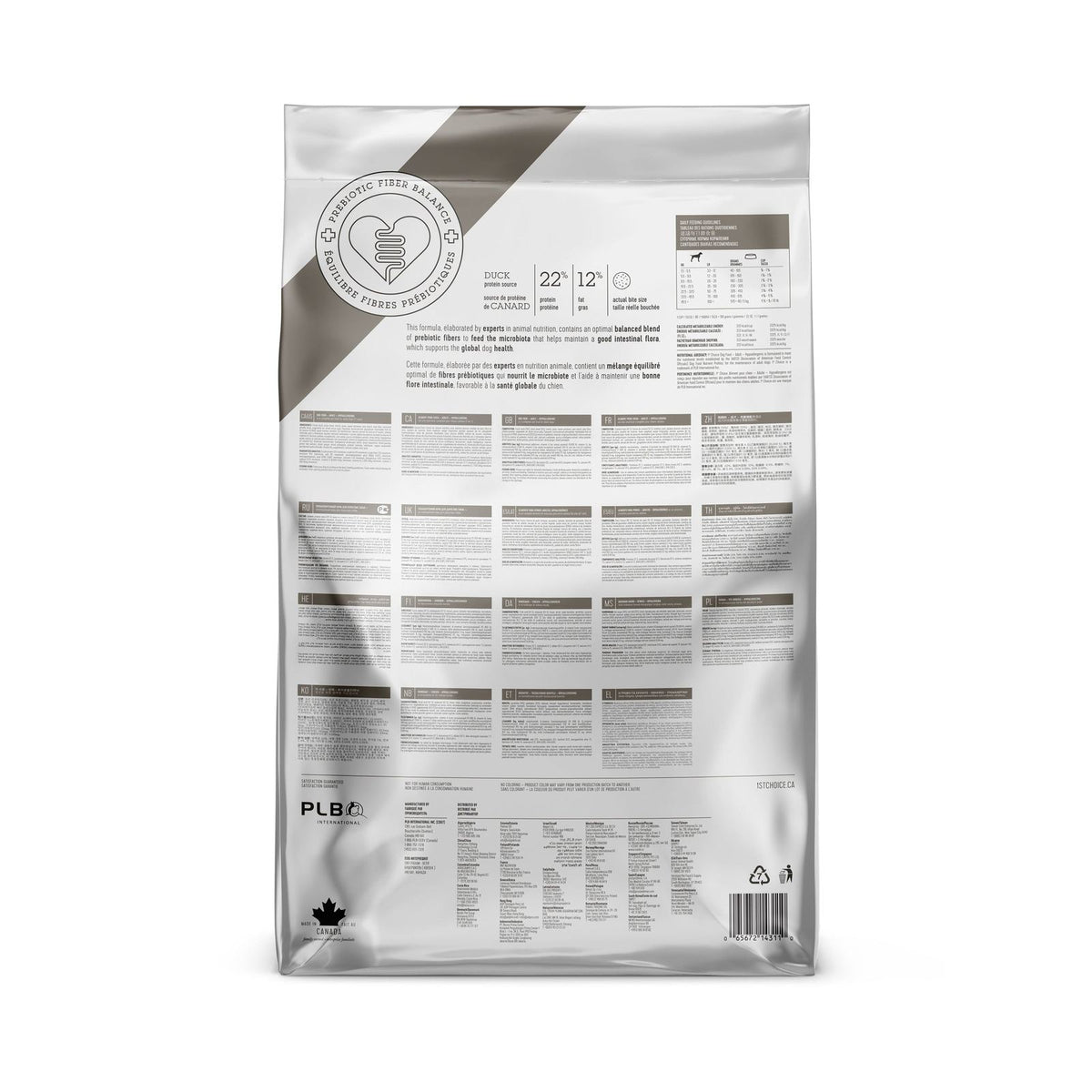 Croquettes chien hypoallergène sans grains au canard - 1st Choice