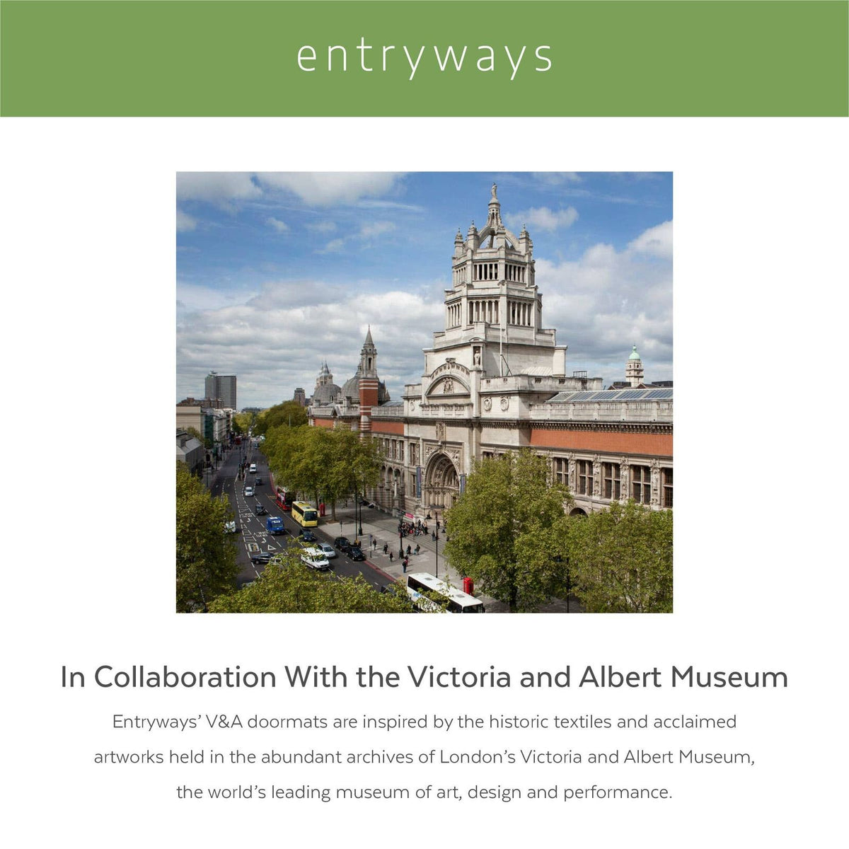 Penguin coconut fiber entrance mat from the Victoria and Albert Museum - Entryways