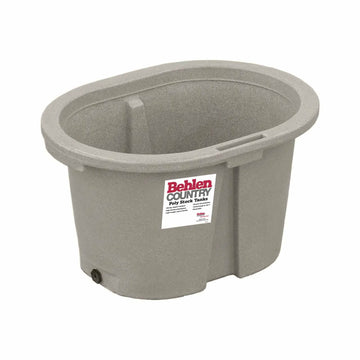 Abreuvoir en plastique pour bétail, gris, 65G - Behlen Country