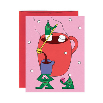 Carte de souhaits · CHOCOLAT CHAUD - Paperole
