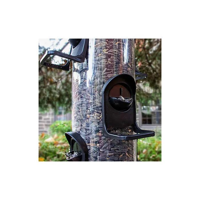 Perky-Pet® - XL 2-in-1 Black Tubular Feeder