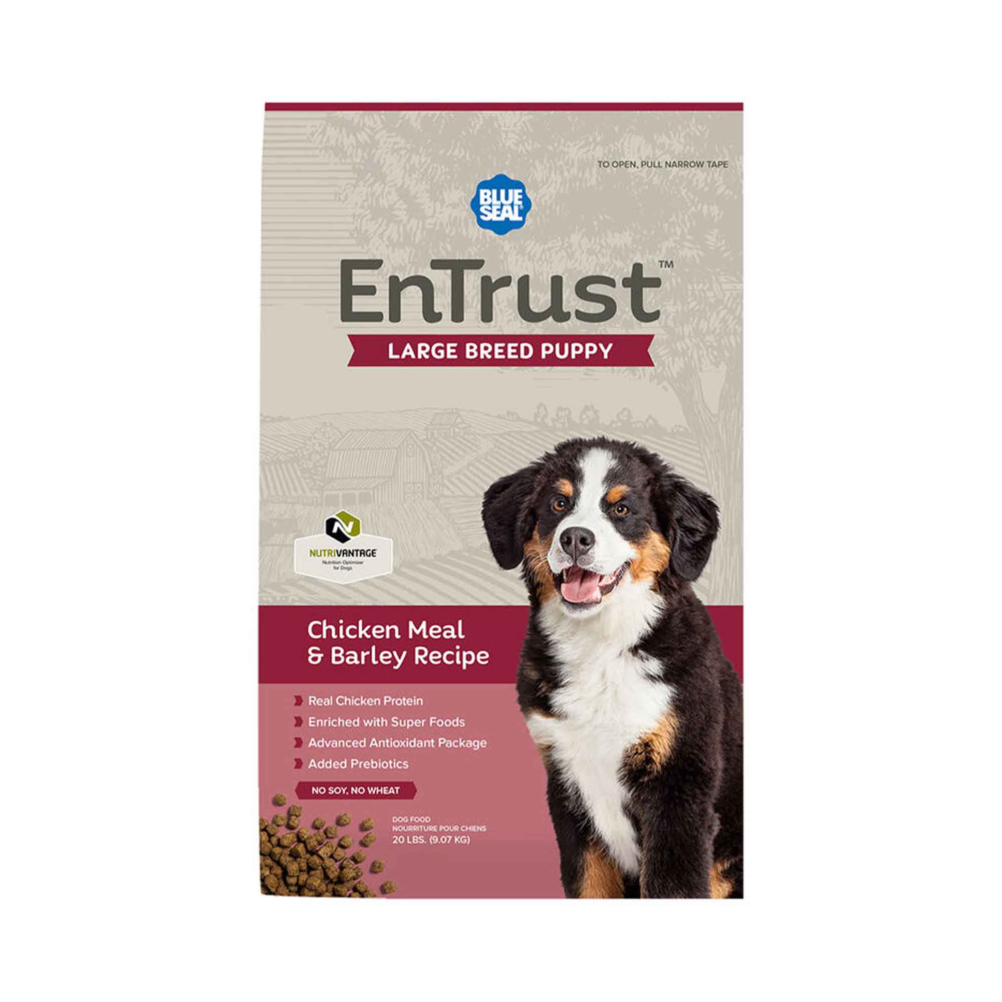 Blue Seal EnTrust Large Breed Puppy Chicken Meal & Barley Recipe