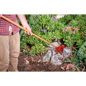 Corona - Fixed-Tine Shrub Rake, 20 cm Head, 11 Tines, Wooden Handle 