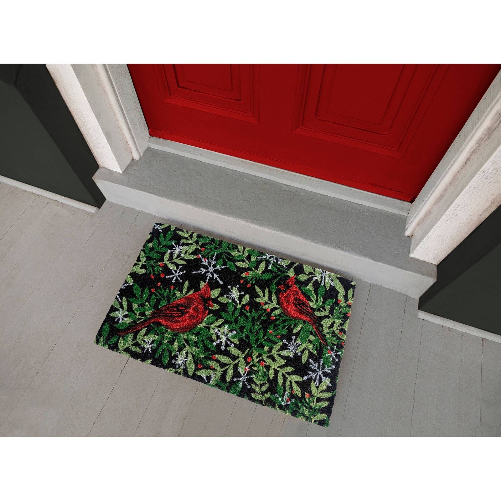 Handwoven Holiday Cardinal Entrance Rug - WILLIAMSBURG