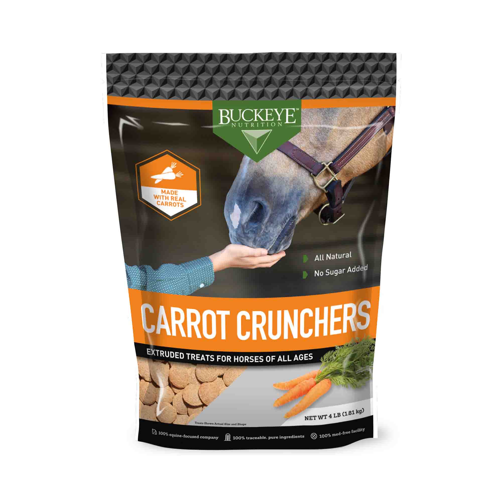 Buckeye Nutrition - All Natural Carrot Crunchers Horse Treats