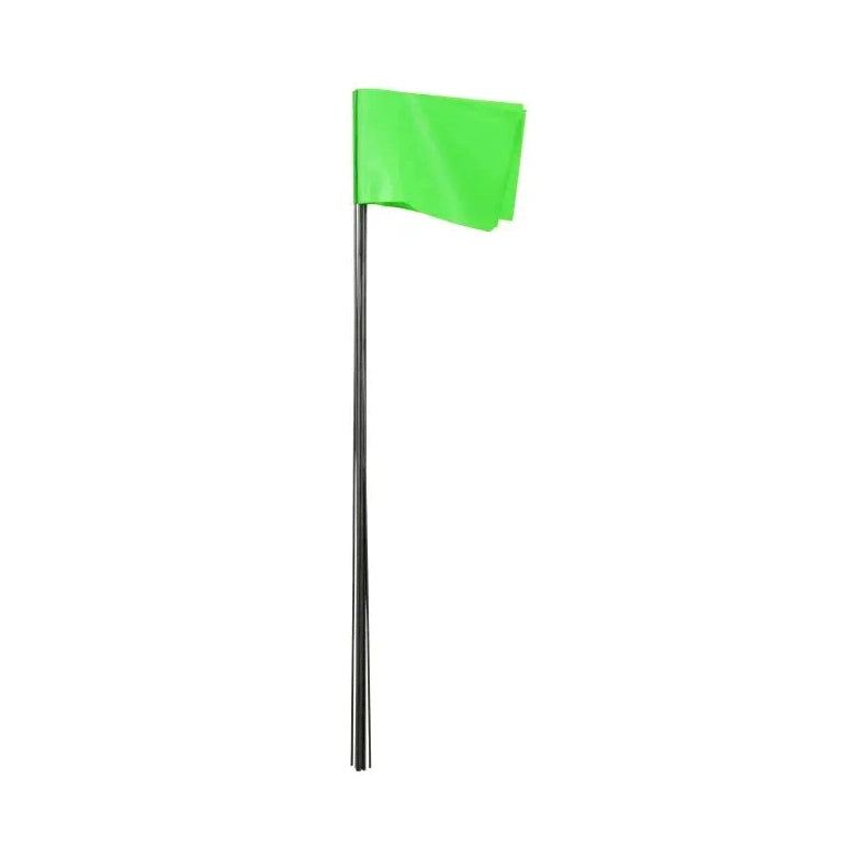 Drapeaux de piquets fluorescents, 15 po, drapeau de 2-1/2 po x 3-1/2 po (10 drapeaux) - C.H. Hanson