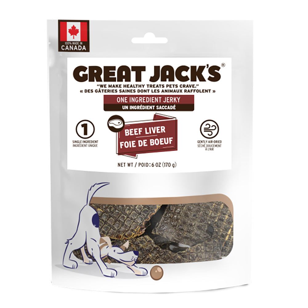 Great Jack's - Jerky à un ingrédient - Foie de Bœuf - Canadian Jerky Company