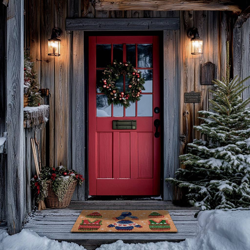 Tapis d'entrée en fibre de coco Holiday Sweaters - Entrées