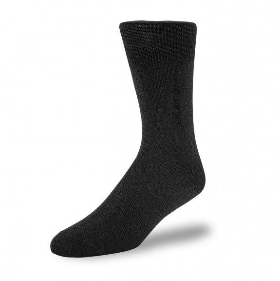 Duray - Abénaki Unisex Socks in Black Merino Wool 