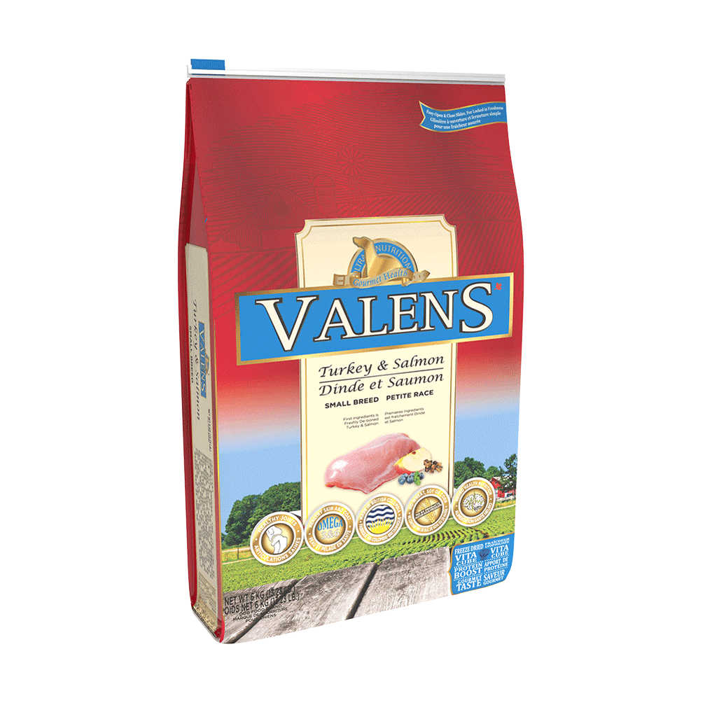 Nourriture pour chiens de petite race, Dinde & Saumon - Valens™