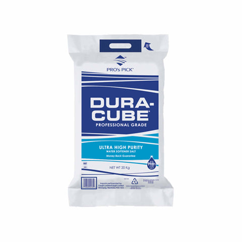 Sel adoucisseur d'eau Dura-Cube pureté 99,8 % - 20 kg