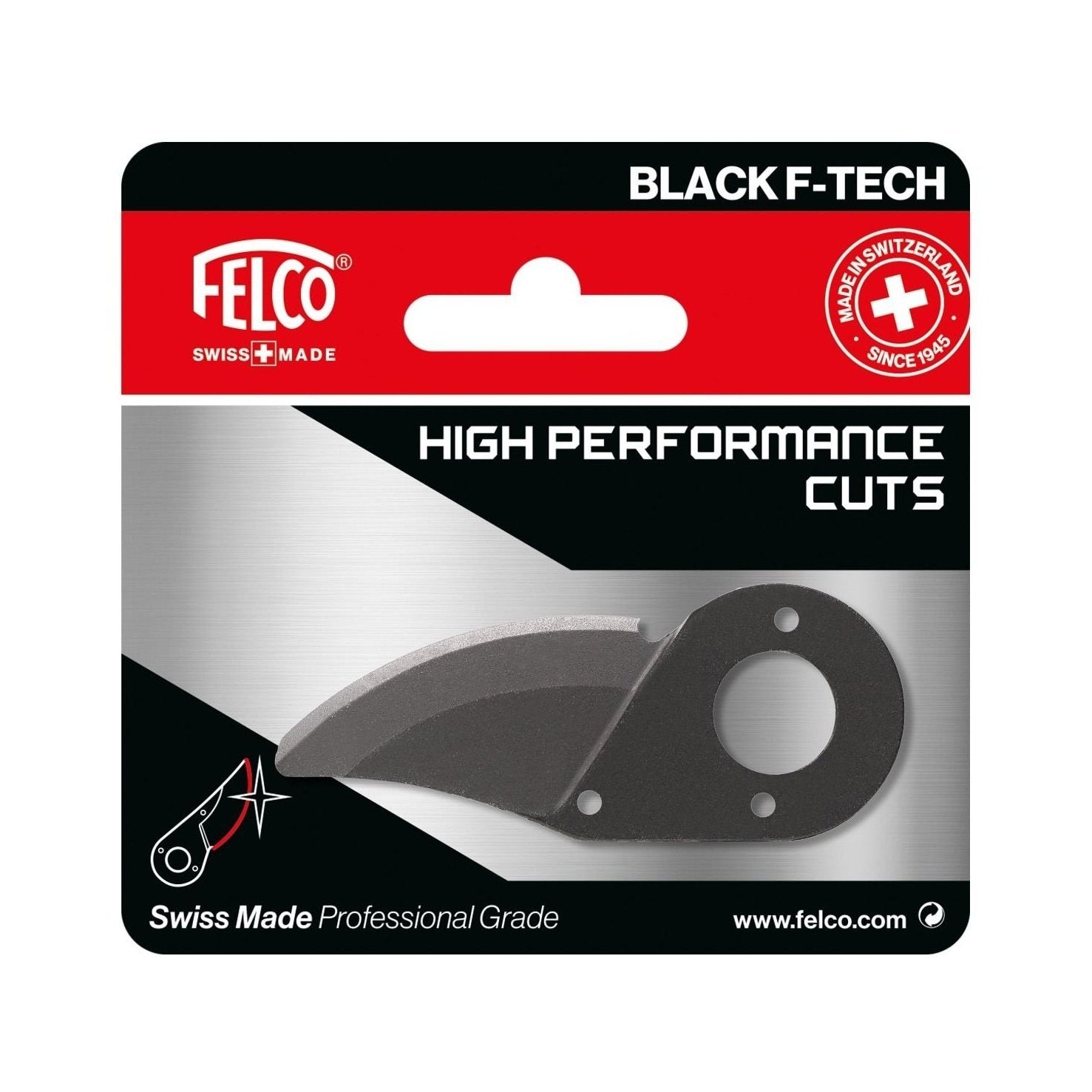 FELCO 14/3, Black F-Tech - Lame de remplacement haute performance