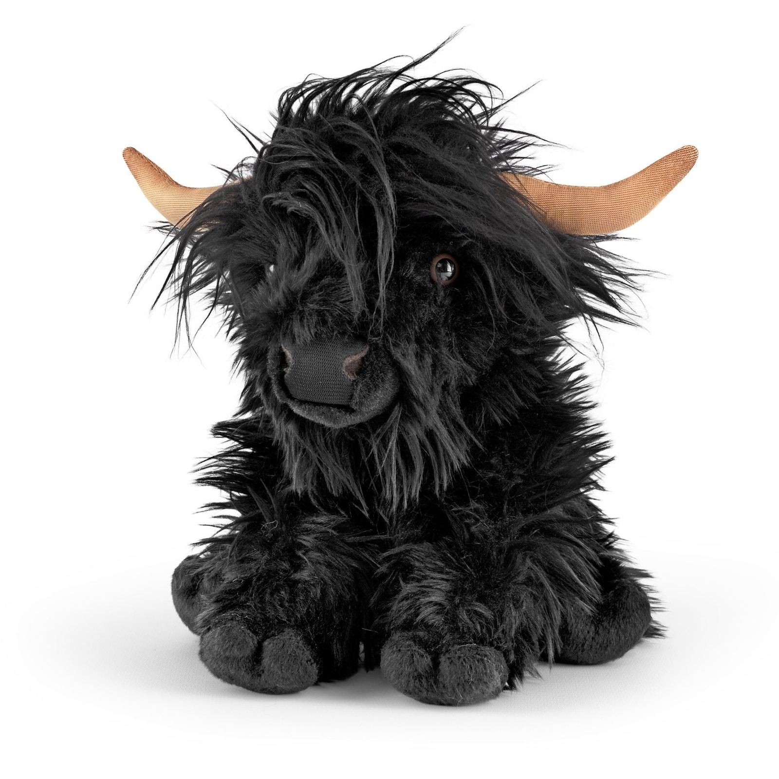 Living Nature - Black Highland Cow Plush