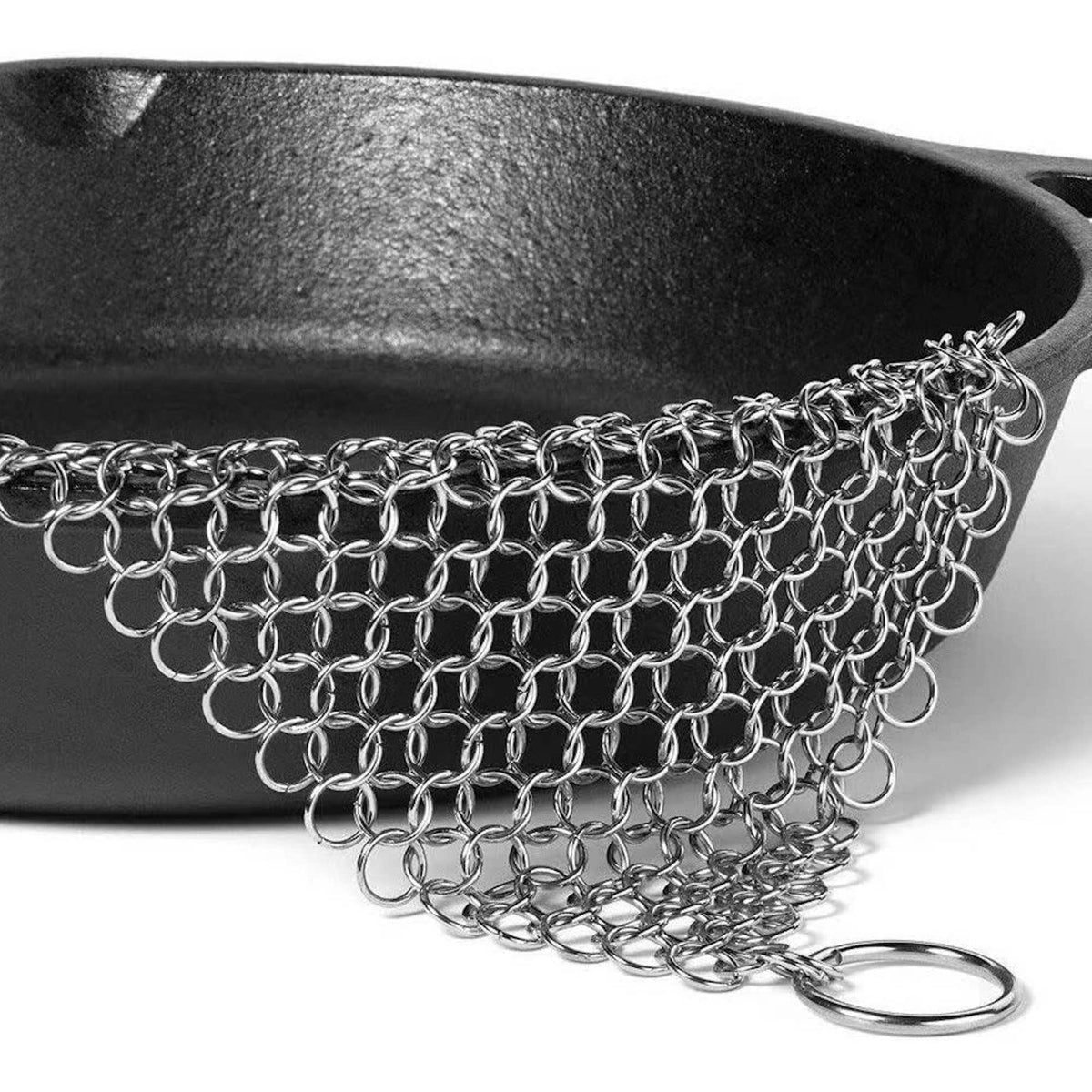 Nettoyant en cotte de mailles pour poêle en fonte - Outset