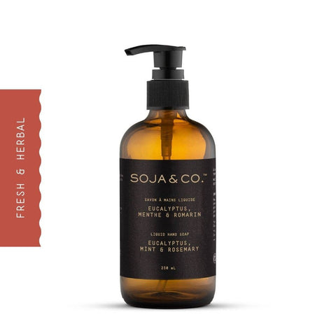 Savon liquide pour les mains | eucalyptus, menthe et romarin - SOJA&CO.