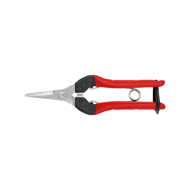 FELCO 321 - Picking and Trimming Snips with Steel Handles, Straight Chromium Blade