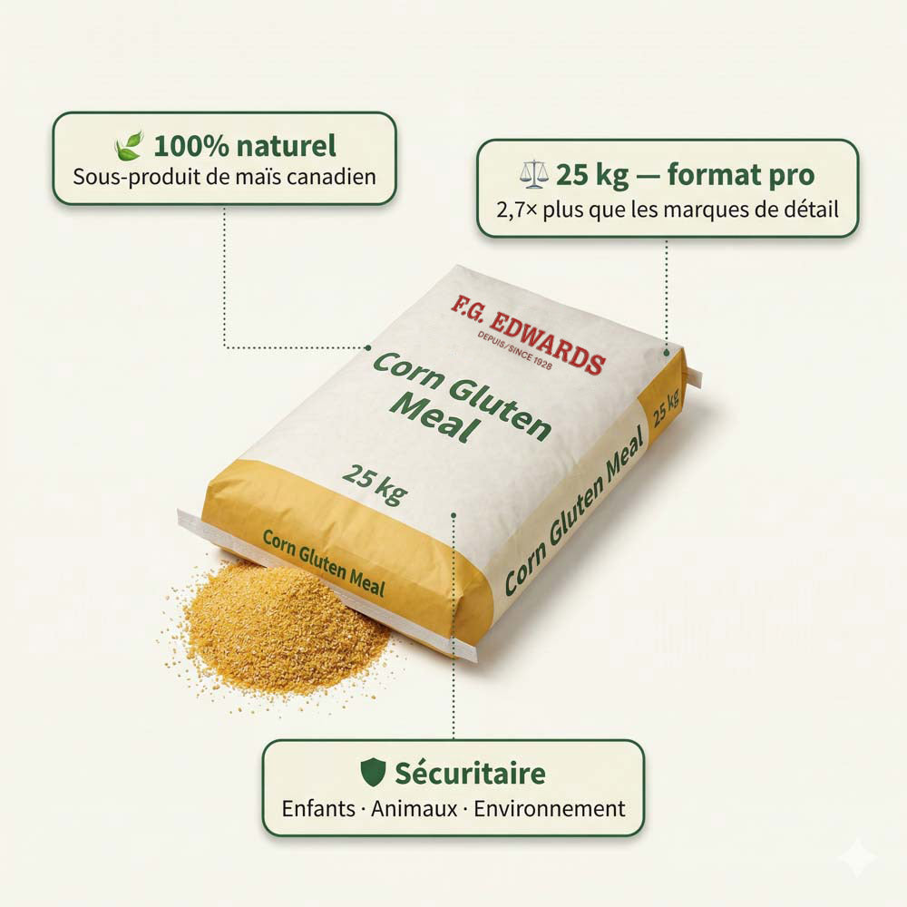 Corn Gluten Meal 25 kg | Natural Weed Preventer & Lawn Fertilizer