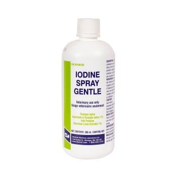 Spray d'iode doux, 500 ml - Dominion Vet Lab