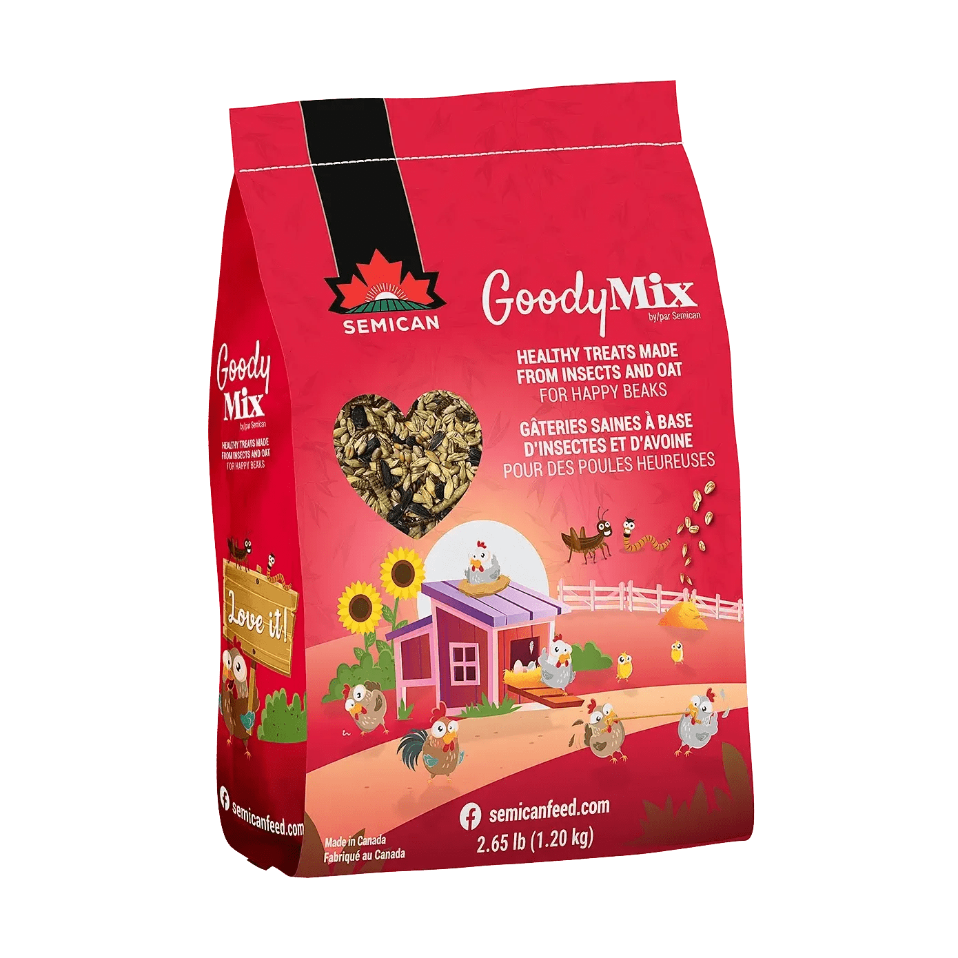 GOODY MIX, Gâteries d'insectes séchés pour poules - Semican