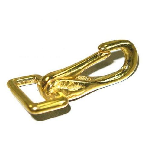 Mousqueton de licol plaqué laiton 1 pouce