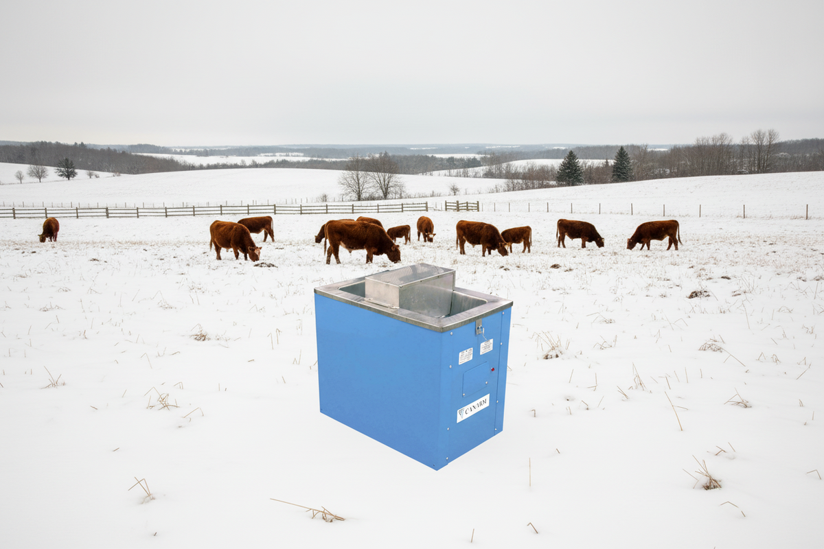 CANARM - Heated Livestock Waterer, H100 - (100 heads) 