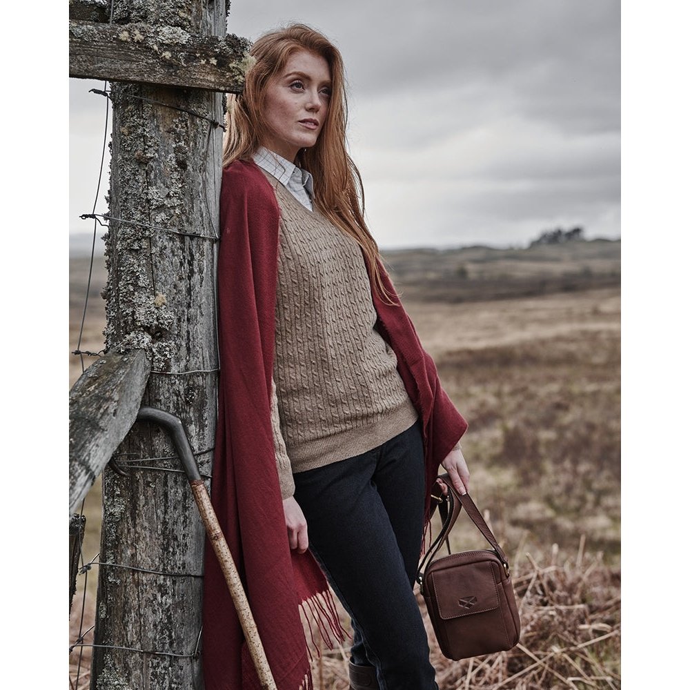 Lauder Women's Cable Knit Sweater - Hoggs of Fife