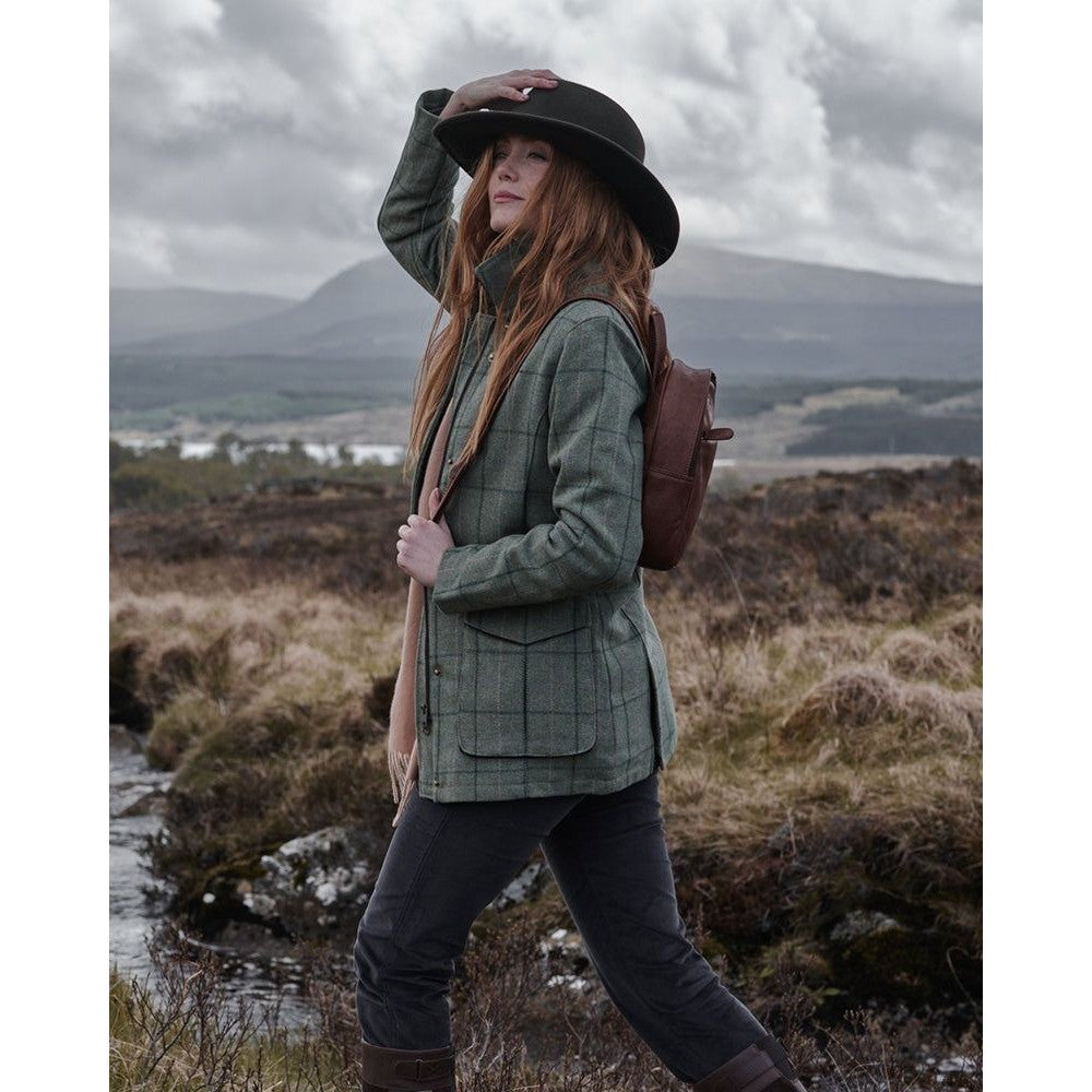Manteau de campagne Roslin en tweed technique pour femmes - Hoggs of Fife