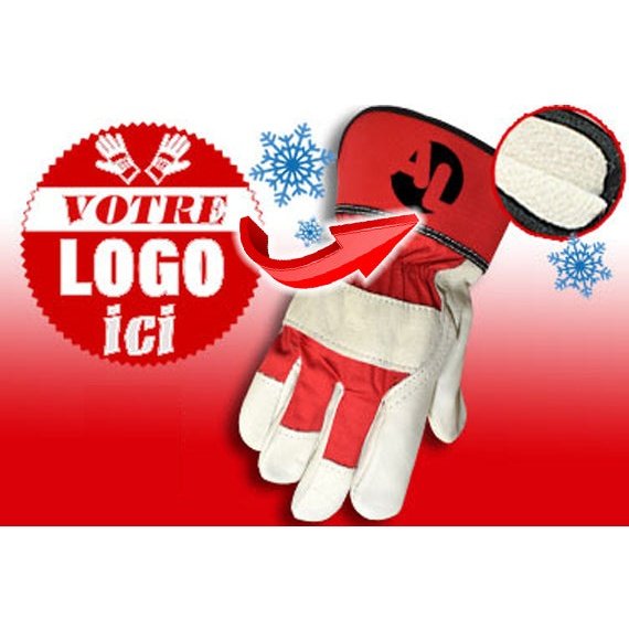 Gants en cuir doublés