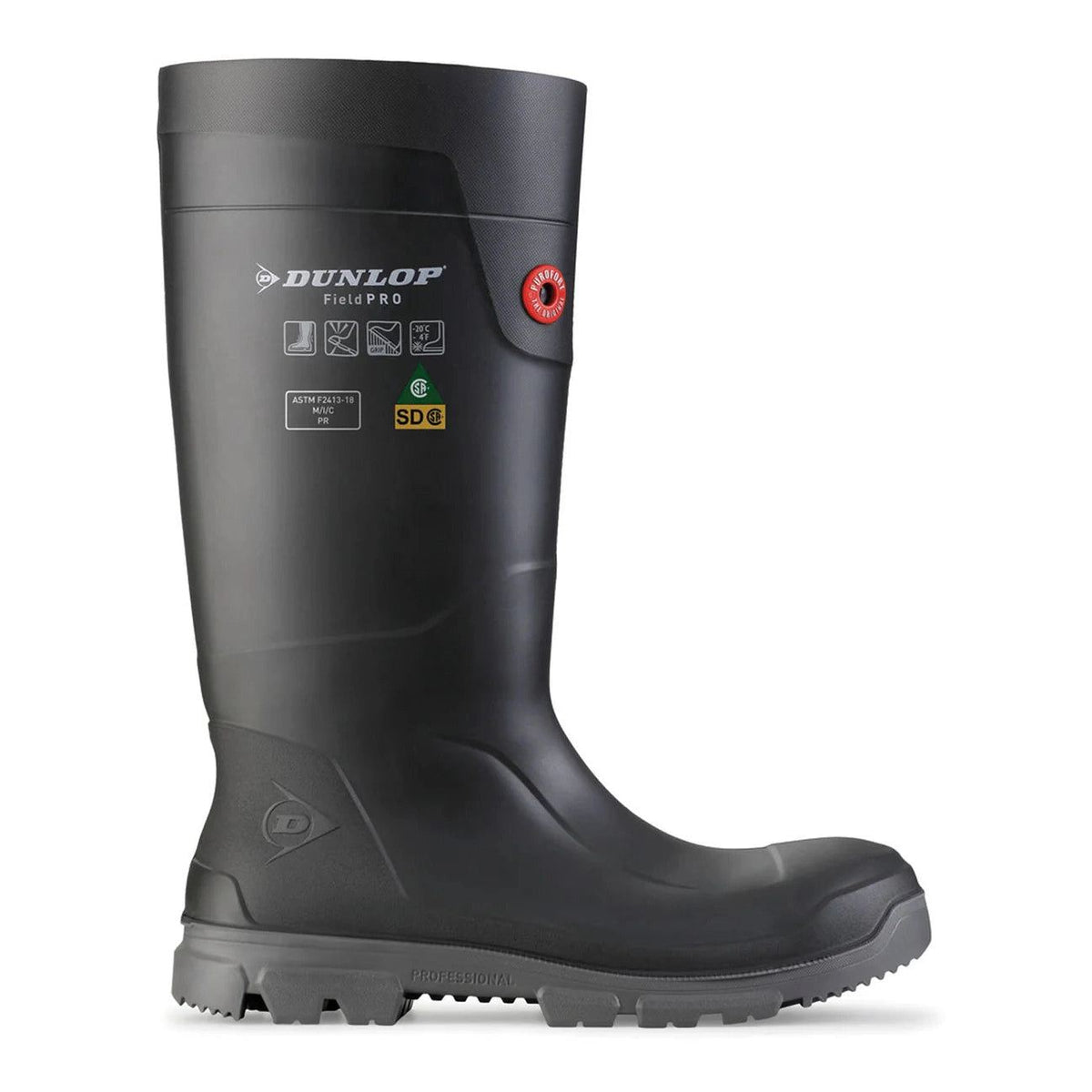 Purofort FieldPRO/TerraPro Full Safety, Charcoal | Bottes travail 15'’ - Dunlop