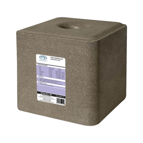 Bloc de sel avec oligo-éléments pour bétail (20 kg) - Saltec