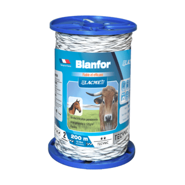 LACMÉ - Electroplastic Wire for Electric Fence, 2 Conductors, Blanfor, 200m 