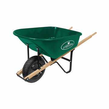 Brouette en acier 6 pieds cubes, verte - Landscaper's Select