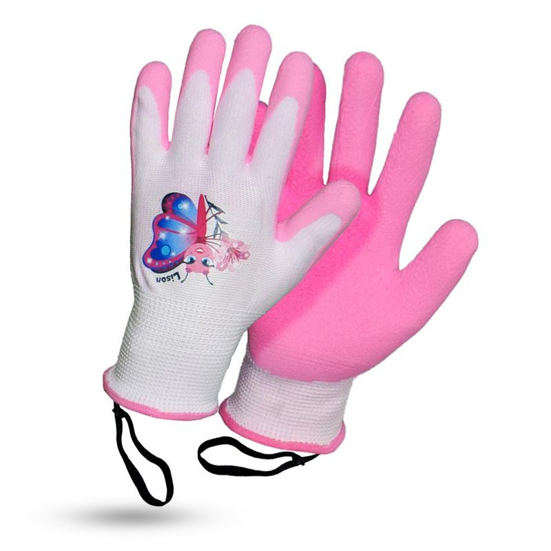 Gant de jardinage enfant rose, LISON le papillon - Rostaing