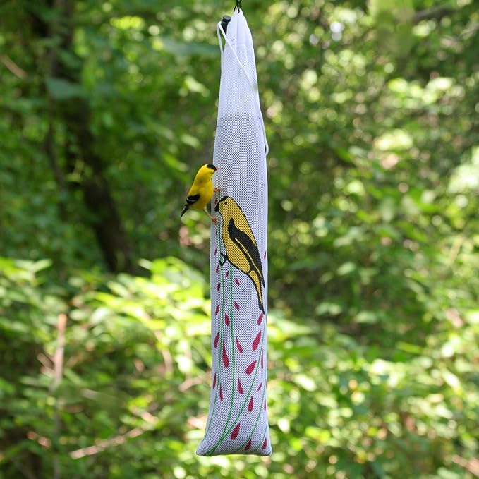 Sac-mangeoire pour chardon avec chardonneret