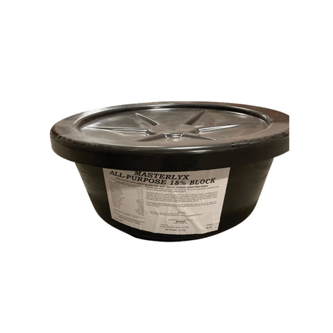 Masterlyx A-P 18% bloc pour bovins, chevaux, moutons et chèvres - MasterFeed