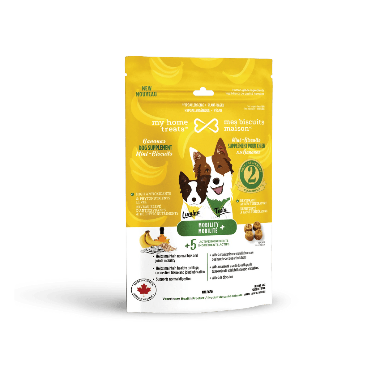 Banana-flavored dog mobility supplement - My Home Bites 
