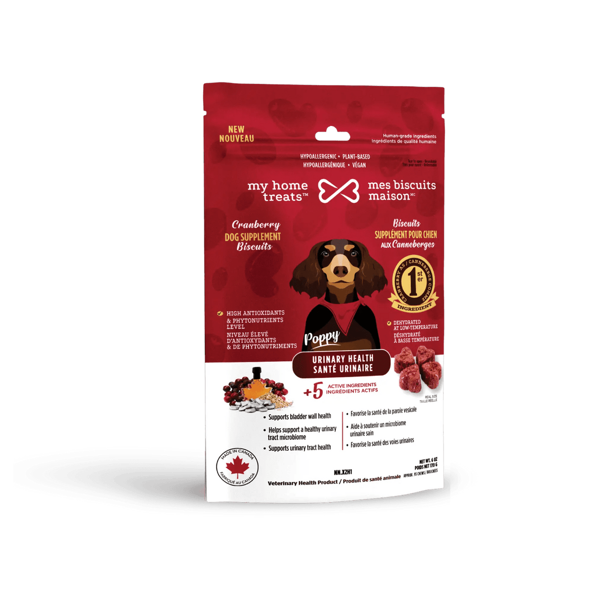 Cranberry-flavored urinary supplement for dogs - My Home Bites 