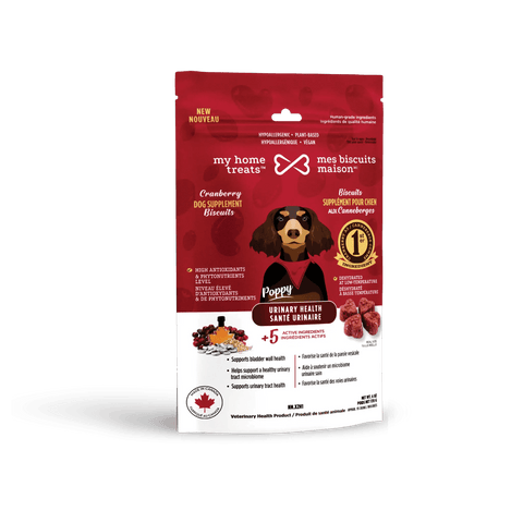 Supplément urinaire pour chien aux canneberges - My Home Bites