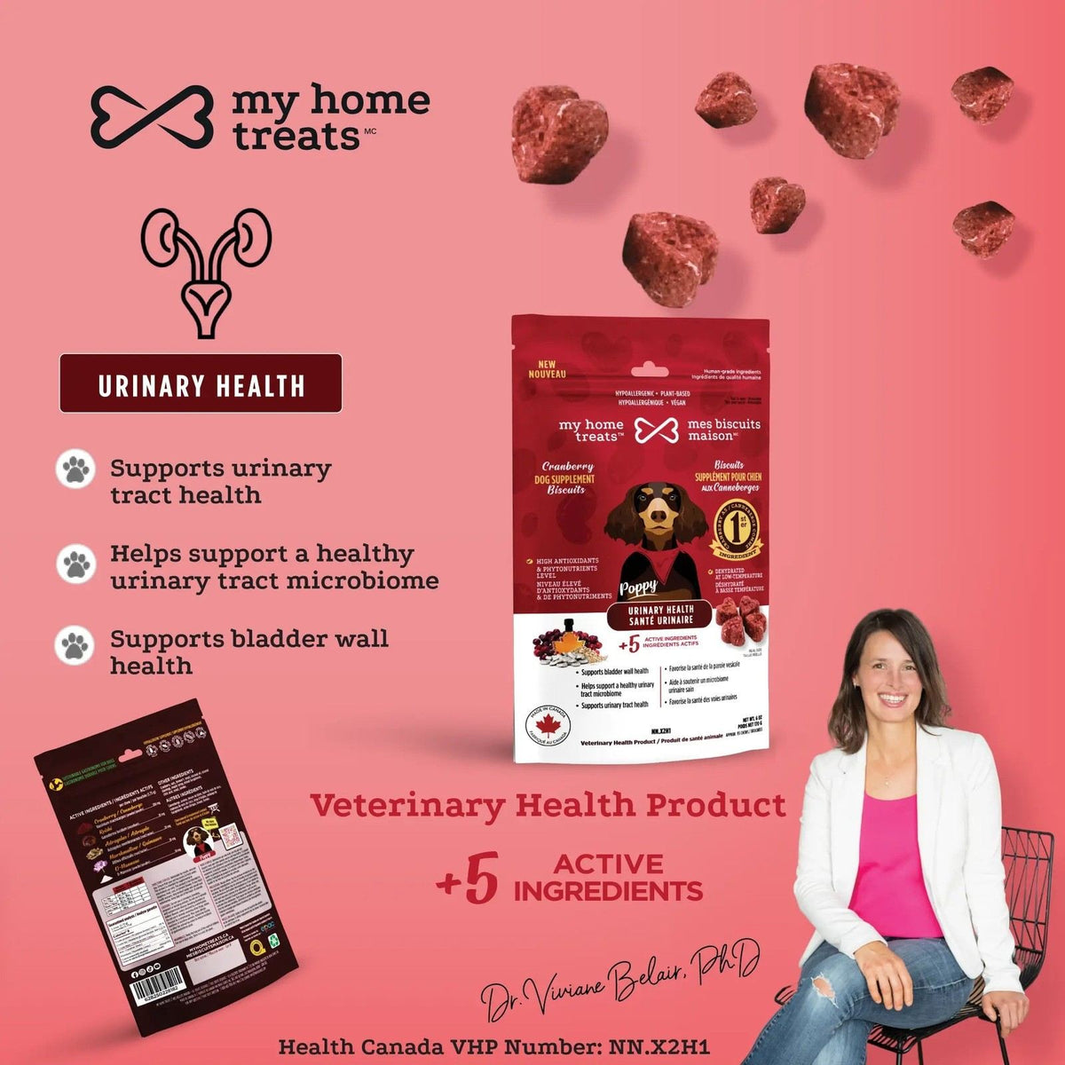 Cranberry-flavored urinary supplement for dogs - My Home Bites 