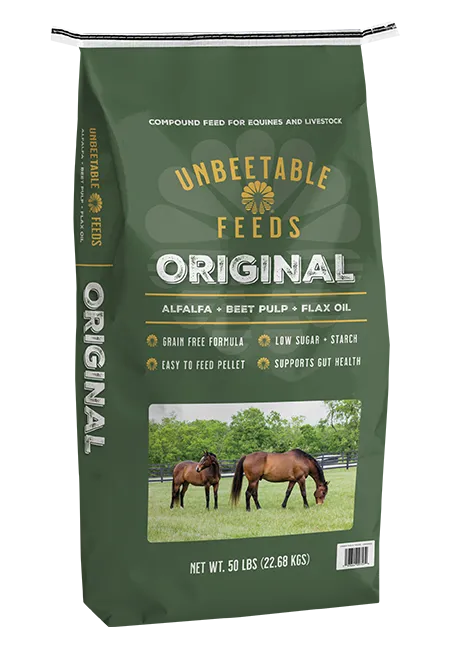 Unbeetable Original, Grain-Free Forage Substitute for Horses and Other Livestock (22.68 kg) 
