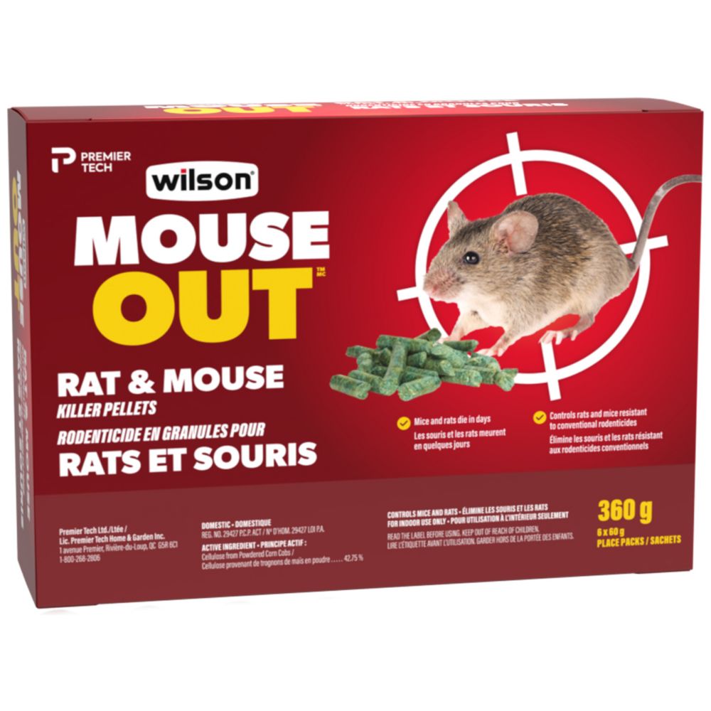 Granulés antirongeurs Prédateur sans poison - Wilson