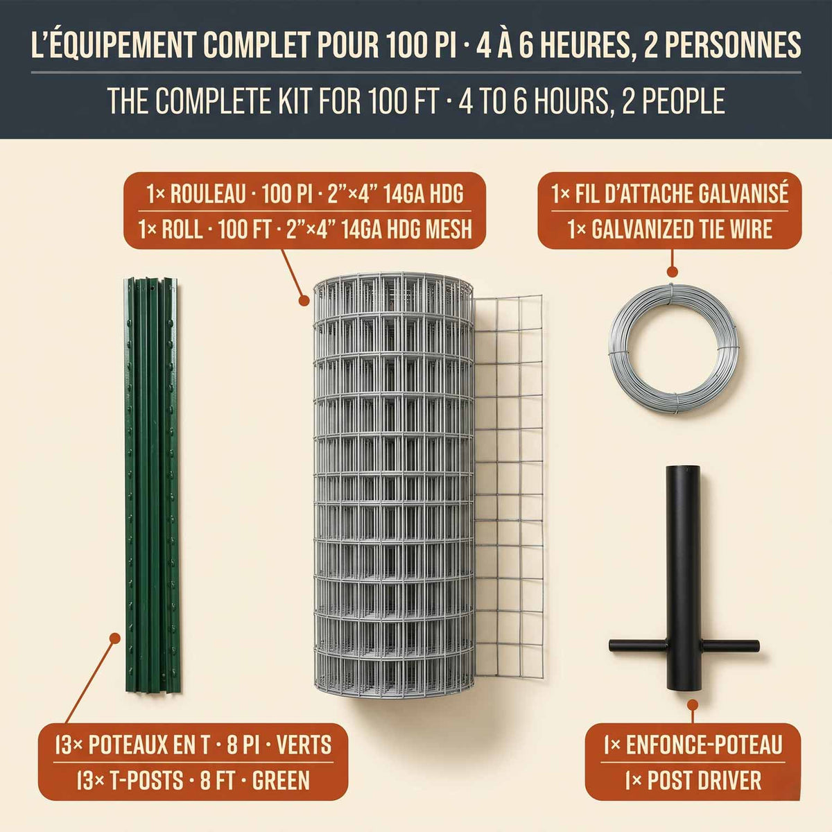 2"x4" 14ga Hot-Dipped Galvanized Welded Wire Mesh - Sentinel