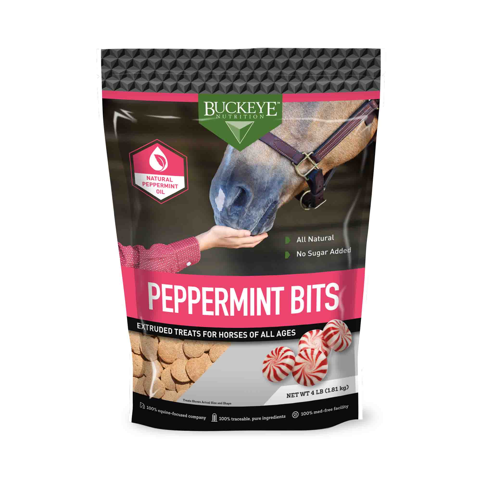 Buckeye Nutrition All Natural No Sugar Added Peppermint Bits Horse Treats