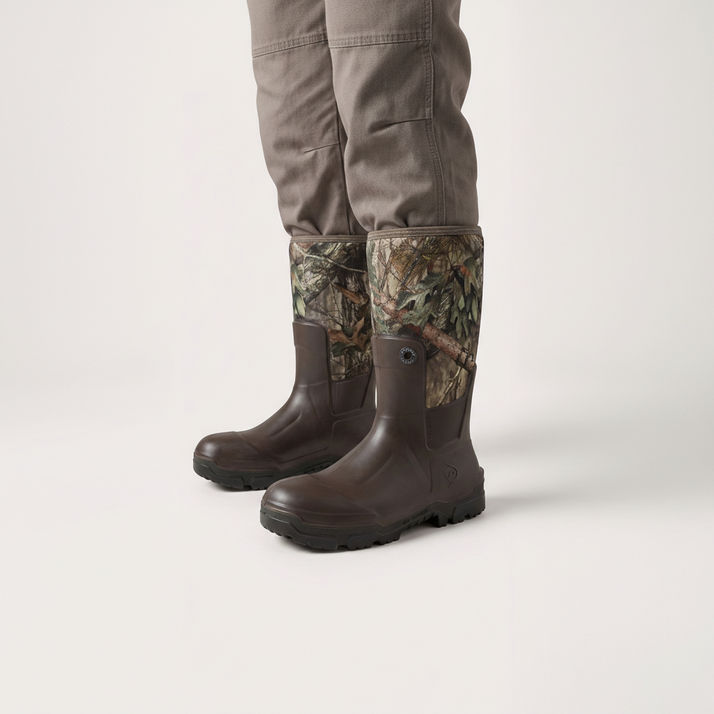 Dunlop - Snugboot Wildlander, Camo | 16'' Hunting and Fishing Rain Boots
