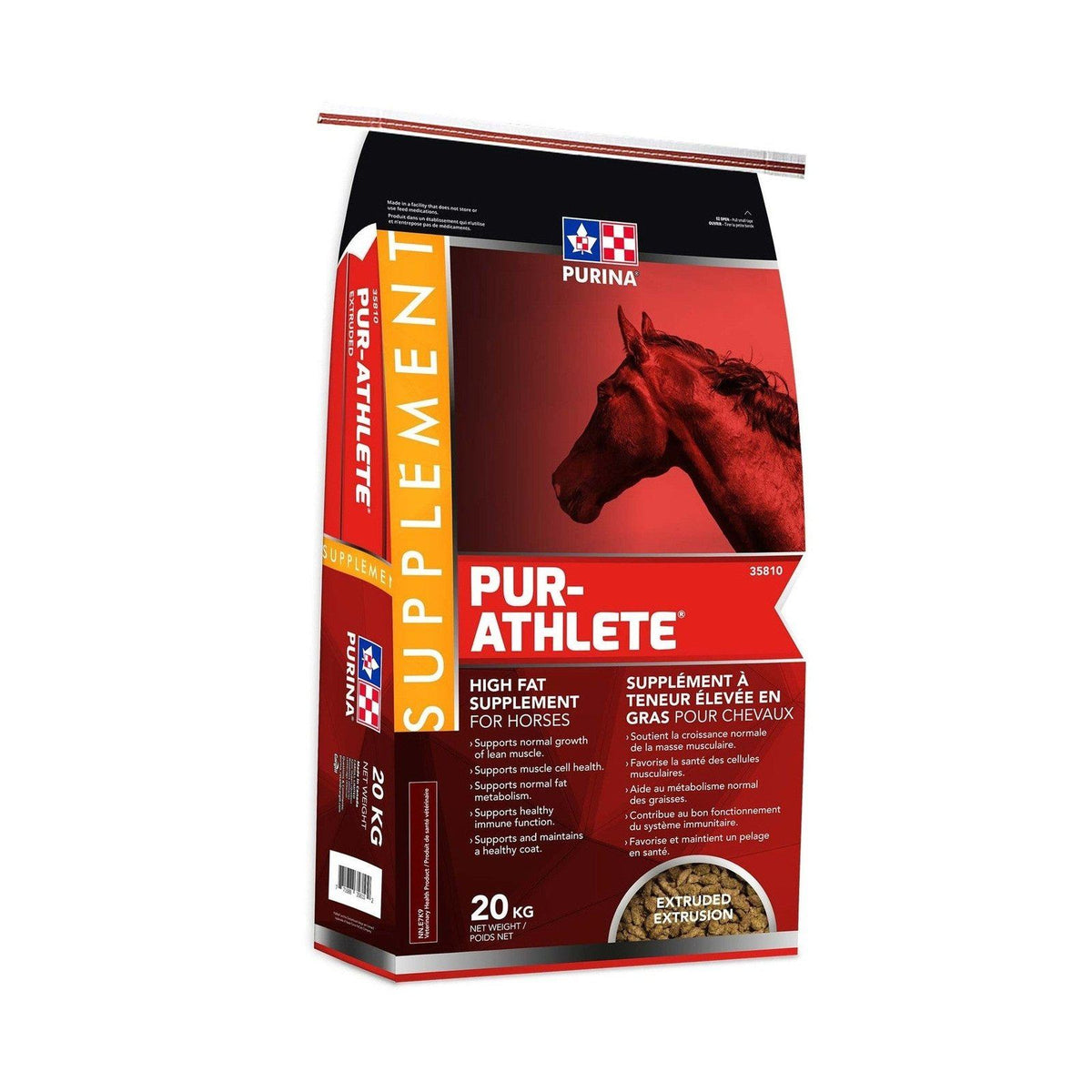 Supplément gras et protéines cheval Pur-Athlète 20 kg - Purina