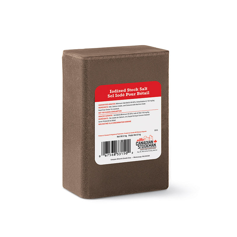 Sifto® - Iodized Salt Block (2kg), Canadian Stockman®